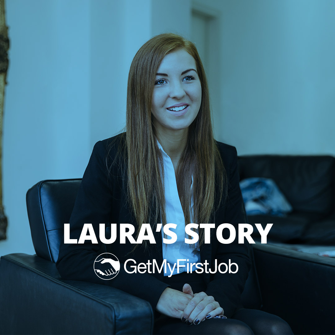 Laura's sitting in her office