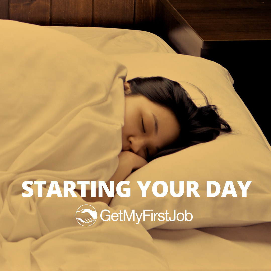Girl in bed - white duvet covers