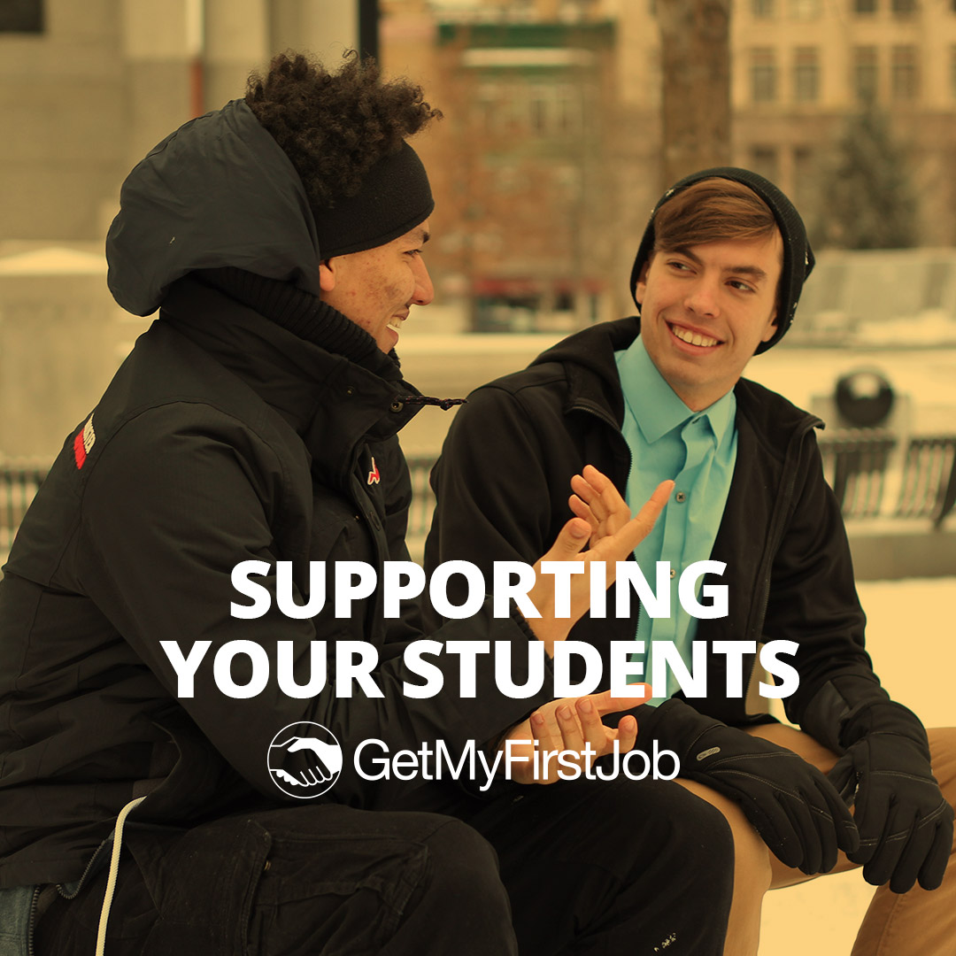 Teacher supporting student