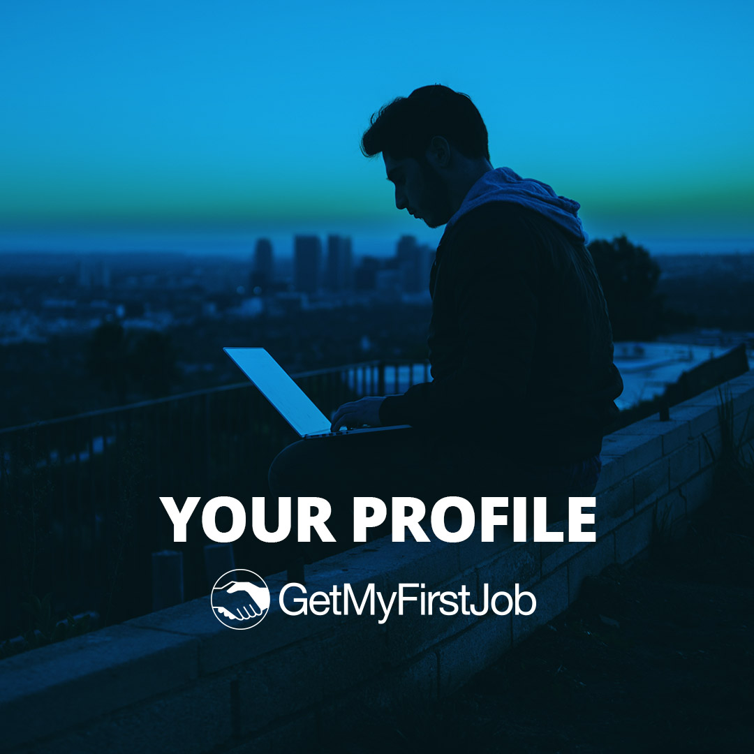 Man writing profile