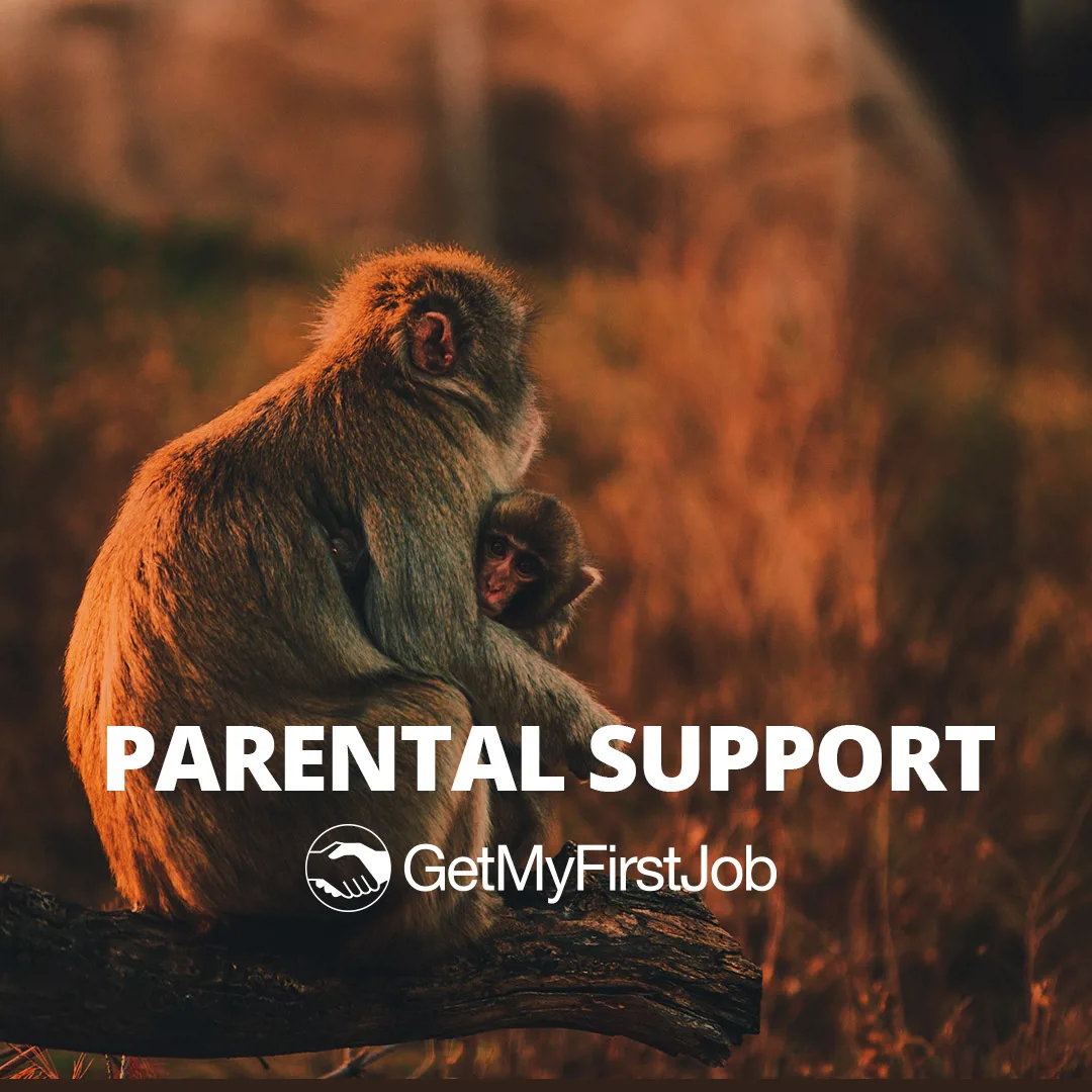 Monkey mothering baby
