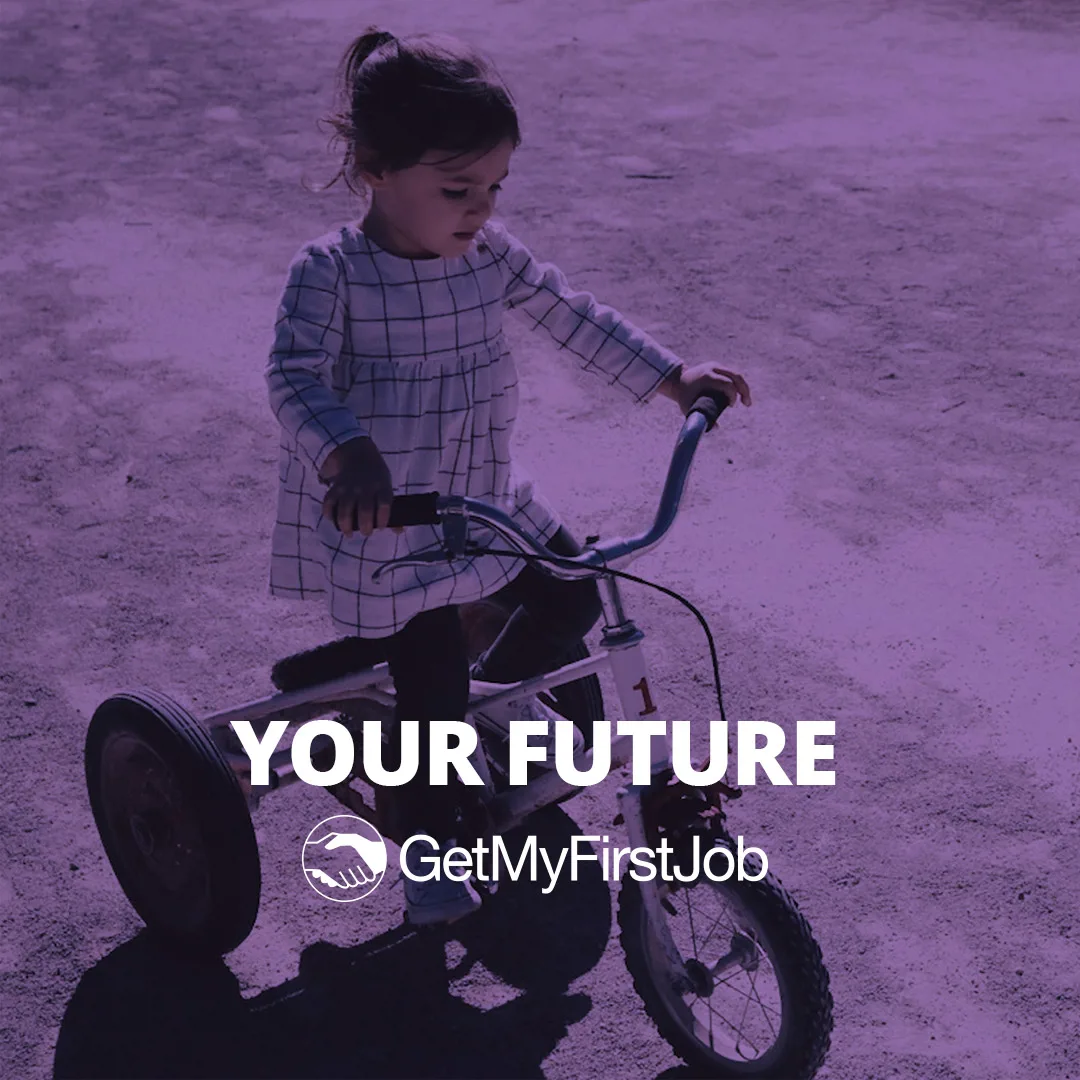 Young Girl Riding her bike