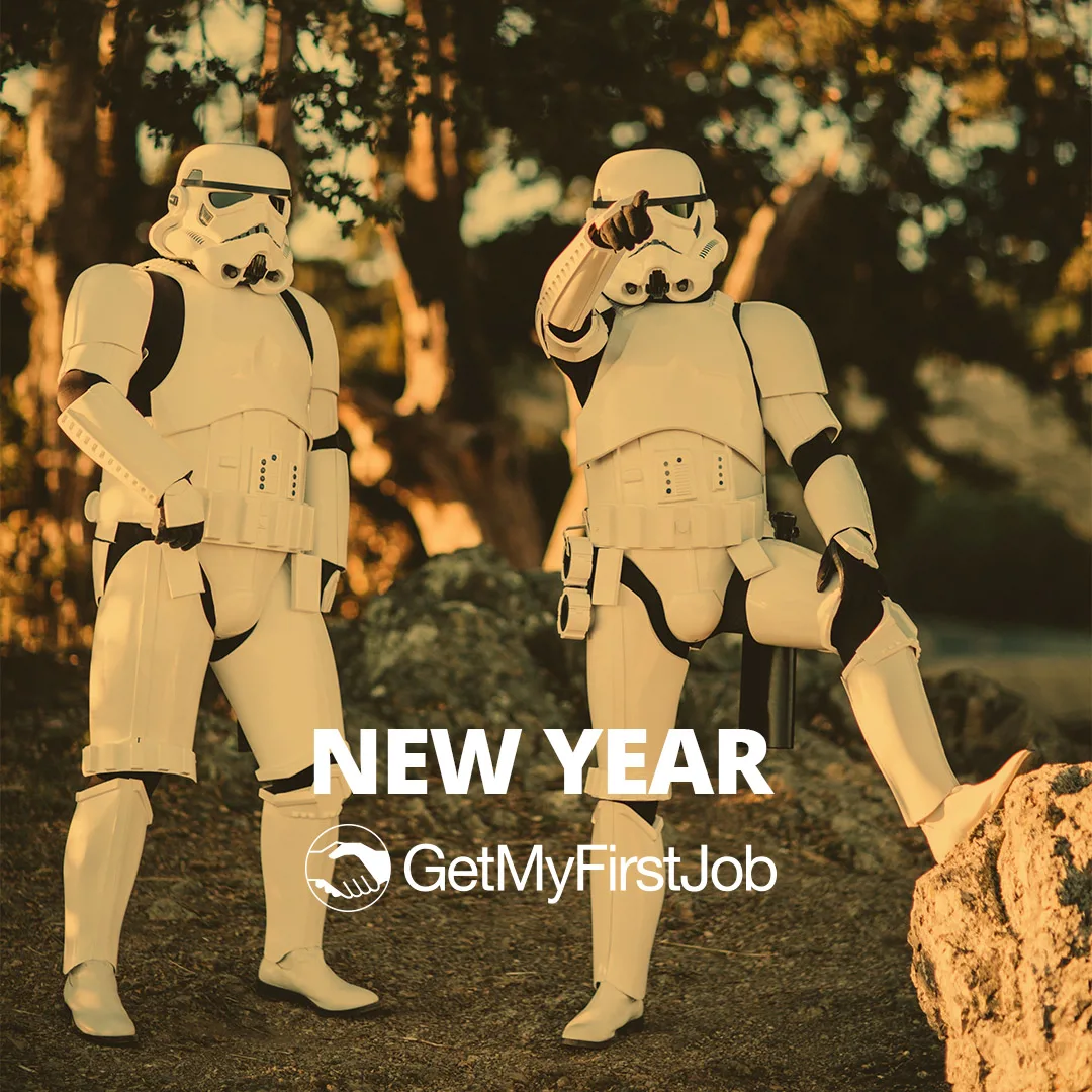 Stormtroopers pointing towards camera
