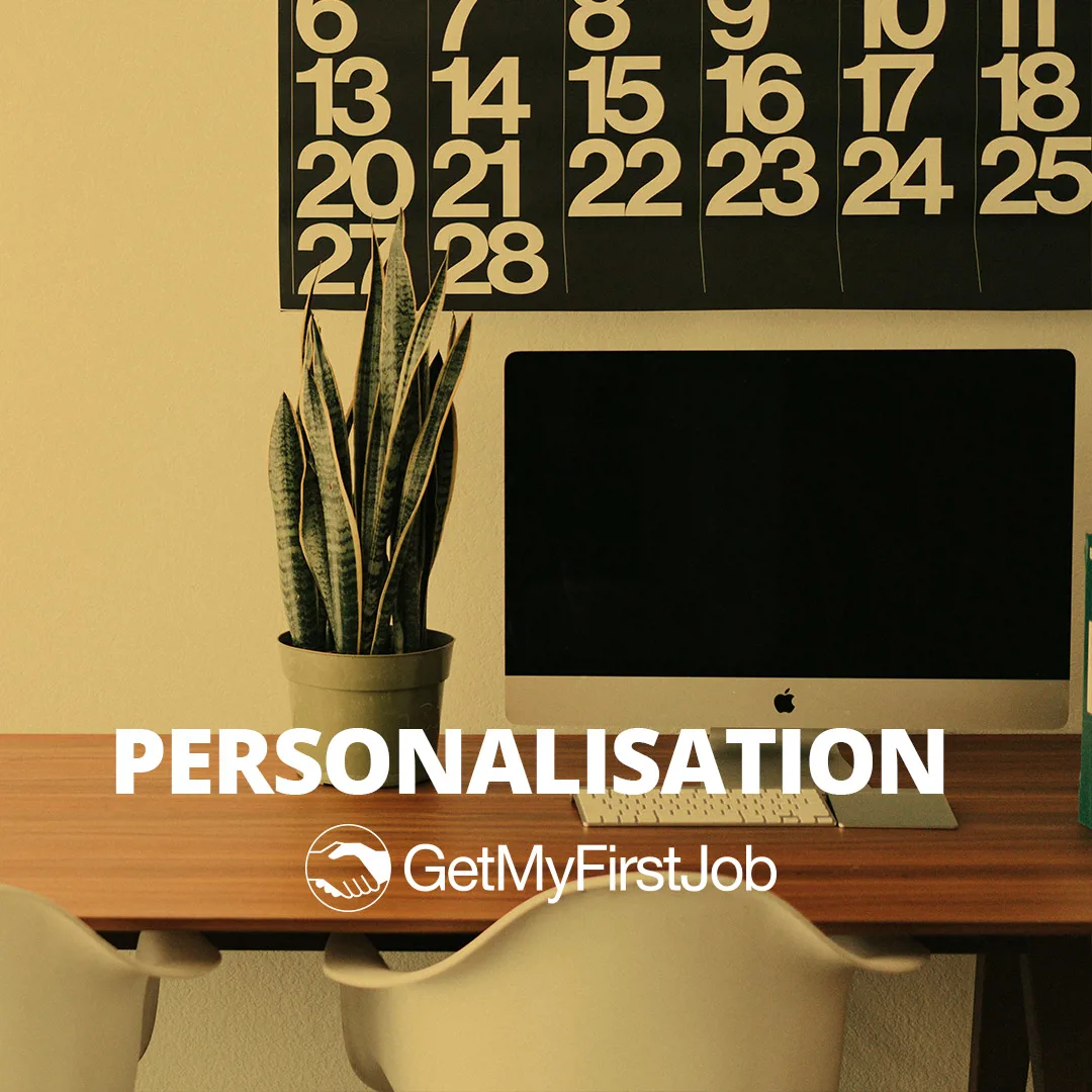 Personalised desk with cactus on