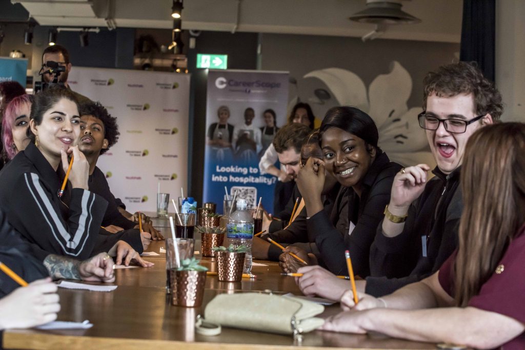 Young people at a Movement to Work event